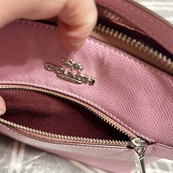 Coach Tulip/Silver Mini Rowan File Bag EUC - Picture 6 of 6